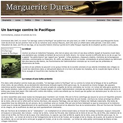 Un barrage contre le Pacifique, de Marguerite Duras
