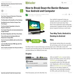 How to Break Down the Barrier Between Your Android and Computer