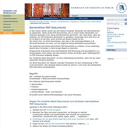 Barrierefreie PDF-Dokumente — Computer- und Medienservice