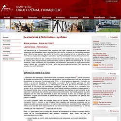 barrières en France (finances)
