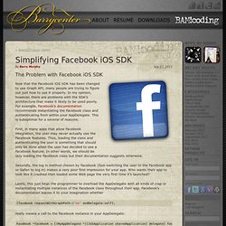 Simplifying Facebook iOS SDK