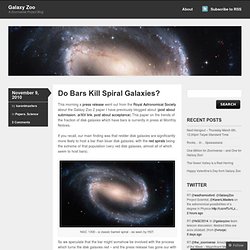 Do Bars Kill Spiral Galaxies?