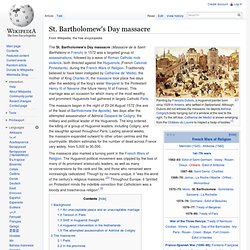 St. Bartholomew's Day massacre