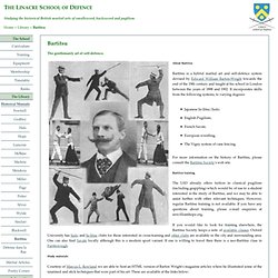 Bartitsu: Library: The Linacre School of Defence