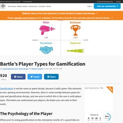 Bartle’s Player Types for Gamification