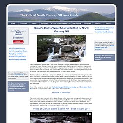 Diana's Baths Bartlett NH - North Conway NH waterfalls
