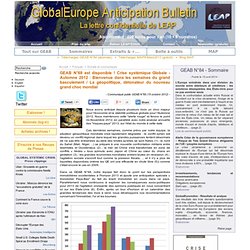 GEAB N°68 est disponible ! Crise systémique Globale - Automne 2012 : Bienvenue dans les semaines du grand basculement / La géopolitique, détonateur du nouveau grand choc mondial