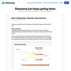 BaseCamp - Projects
