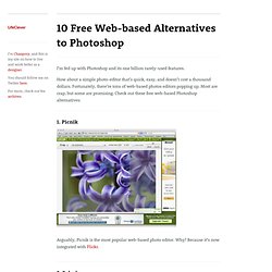 10 Free Web-based Alternatives to Photoshop