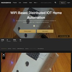 WiFi Based Distributed IOT Home Automation