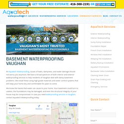 Basement Waterproofing Vaughan