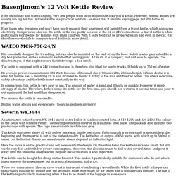Basenjimom's 12 Volt Kettle Reviews