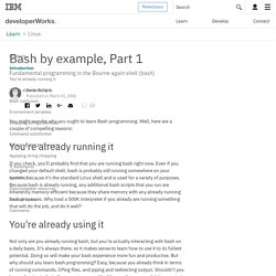 Bash by example, Part 1
