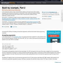 Bash by example, Part 2