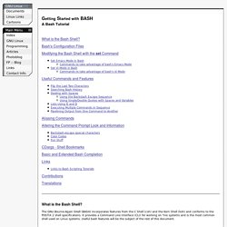 BASH Help - A Bash Tutorial