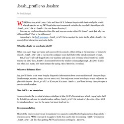 .bash_profile vs .bashrc
