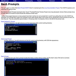Bash Prompts