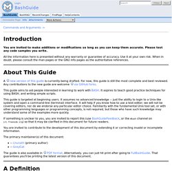 BashGuide