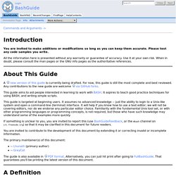 BashGuide