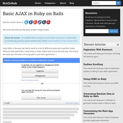 Basic AJAX in Ruby on Rails - RichOnRails.com