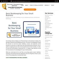Basic Bookkeeping for Your Small Business