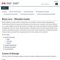 Basic care – Wooden masks