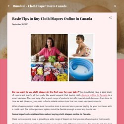Basic Tips to Buy Cloth Diapers Online in Canada