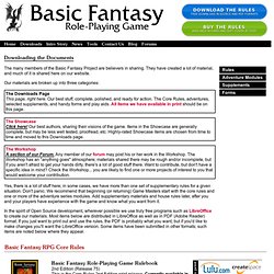 Basic Fantasy Role-Playing Game