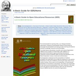 A Basic Guide for OER/Home