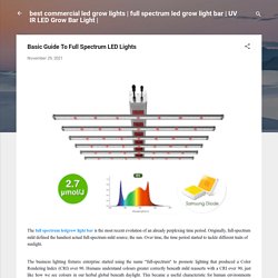 Basic Guide To Full Spectrum LED Lights