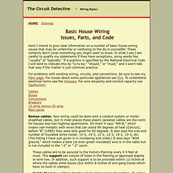 Basic House Wiring -Connections and Code