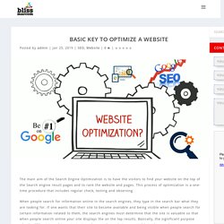 Basic Key to Optimize a Website