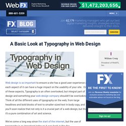 A Basic Look at Typography in Web Design
