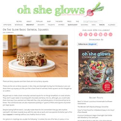 On The Glow Basic Oatmeal Squares