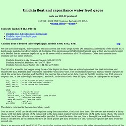 OWL2/BASIC Stamp to Unidata water level & SDI-12