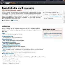 Basic tasks for new Linux users