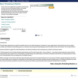Basic Threading in Python - Iceweasel