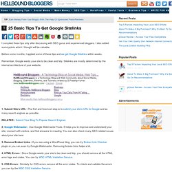 25 Basic Tips To Get Google Sitelinks