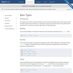 Basic Types · TypeScript