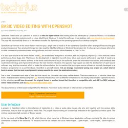 Basic Video Editing with OpenShot - TECHN'US