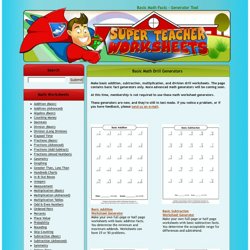 Worksheet Generators - Teaching | Pearltrees
