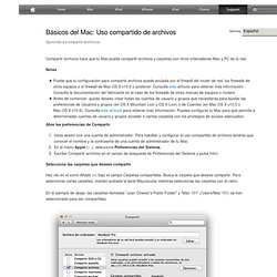 El ABC del Mac: Compartir archivos