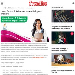 Learn Basics & Advance Java with Expert Trainers