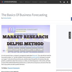 The Basics Of Business Forecasting
