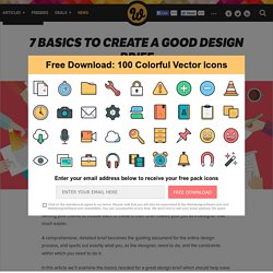 7 Basics to Create a Good Design Brief