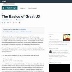 The Basics of Great UX