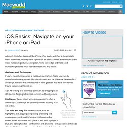iOS Basics: Navigate on your iPhone or iPad