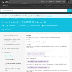 Learn the basics of SMART Notebook 18 - SMART Technologies