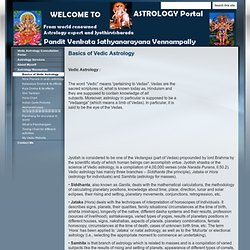 Basics of Vedic Astrology - home
