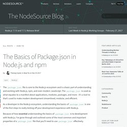 The Basics of Package.json in Node.js and npm